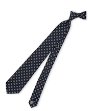 セッテピエゲ シルク小紋柄 レギュラータイ 8cm幅