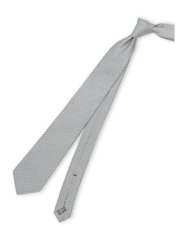 セッテピエゲ シルクドット柄 レギュラータイ 8cm幅