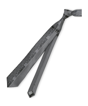 シルク混 パネル柄 ナロータイ 7.5cm幅