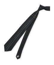 シルク混 パネル柄 ナロータイ 7.5cm幅