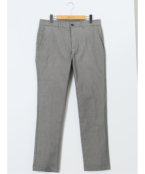 クロスストレッチ トラウザーパンツ ヘリンボン