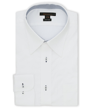 イージーアイロン ストレッチ NEWスタンダードフィット レギュラーカラー長袖シャツ