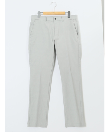 クロスストレッチ トラウザーパンツ バーズアイ&ジャガード