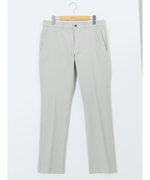 クロスストレッチ トラウザーパンツ バーズアイ&ジャガード