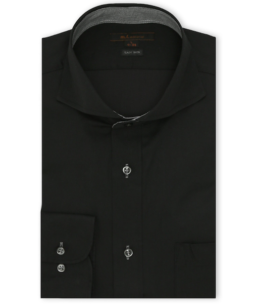イージーアイロン ストレッチ NEWスタンダードフィット スナップダウン長袖シャツ