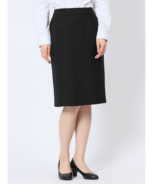 クリアエフェクト 黒無地 タイトスカート(セットアップ可能)