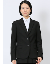 クリアエフェクト 黒無地 2ボタンジャケット(セットアップ可能)