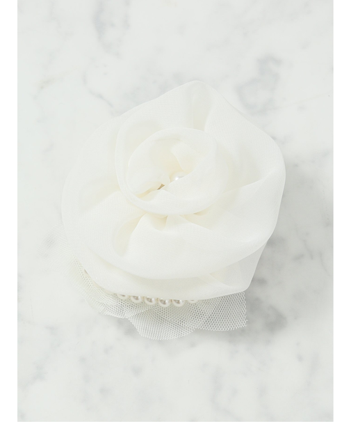 シフォンパールローズ コサージュ