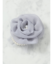 シフォンパールローズ コサージュ