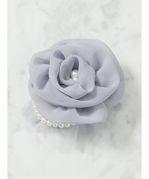 シフォンパールローズ コサージュ