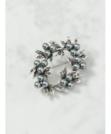 ブラックパール ブローチ