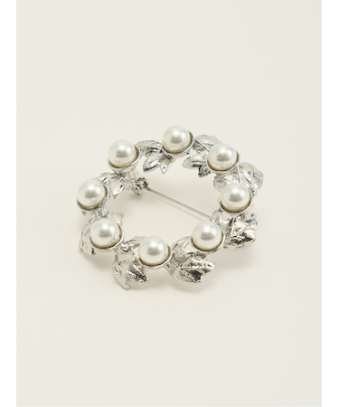 パールサークル ブローチ