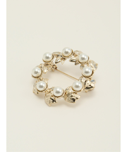 パールサークル ブローチ