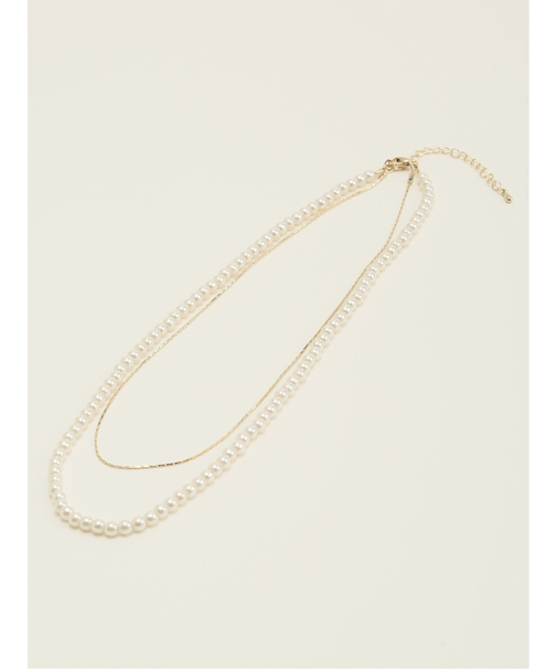 パールレイヤード ネックレス