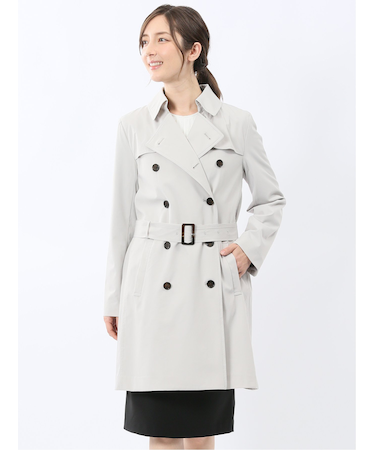 ストレッチ 撥水 ウォッシャブル トレンチコート