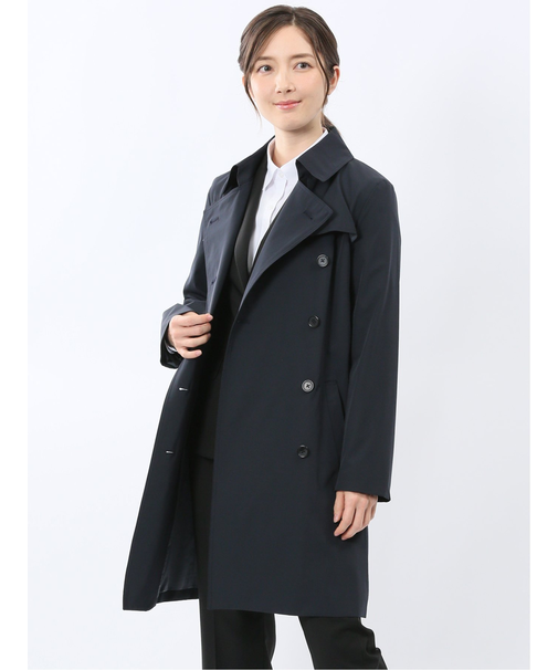 ストレッチ 撥水 ウォッシャブル トレンチコート