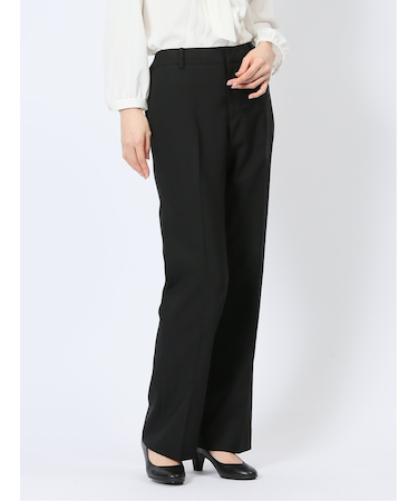 クリアエフェクト 黒無地 ストレートパンツ(セットアップ可能)