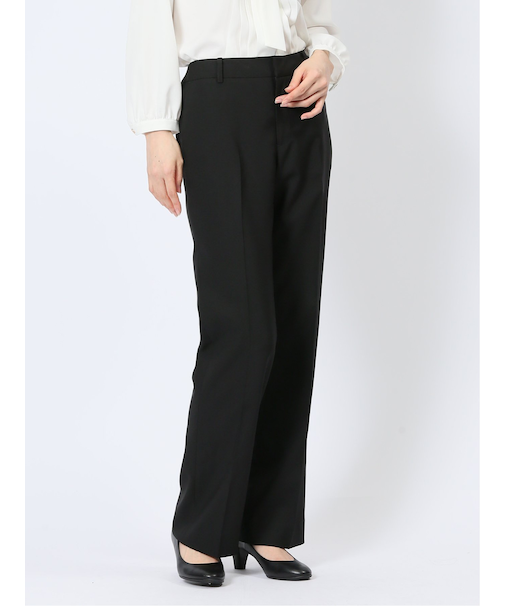 クリアエフェクト 黒無地 ストレートパンツ(セットアップ可能)