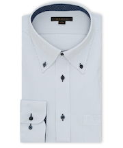 ノンアイロンストレッチ NEWスタンダードフィット ボタンダウン長袖ニットシャツ