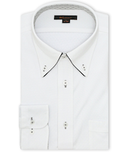 ノンアイロンストレッチ NEWスタンダードフィット ボタンダウン長袖ニットシャツ