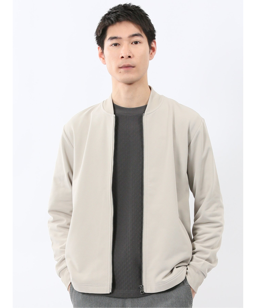 KAITEKI+ ストレッチ ミニ裏毛 リブブルゾン