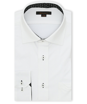 ノンアイロンストレッチ NEWスタンダードフィット ワイドカラー長袖ニットシャツ