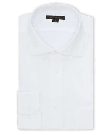 ノンアイロン NEWスタンダードフィット ワイドカラー長袖シャツ