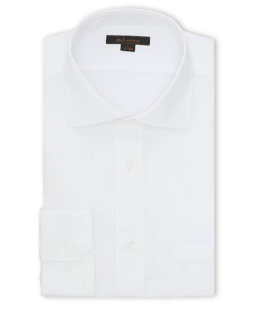 ノンアイロン NEWスタンダードフィット ワイドカラー長袖シャツ