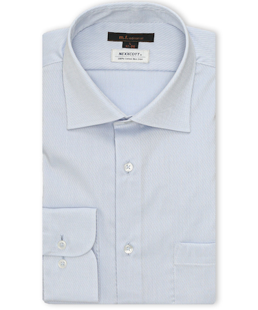 綿100% ノンアイロン NEWスタンダードフィット ワイドカラー長袖シャツ