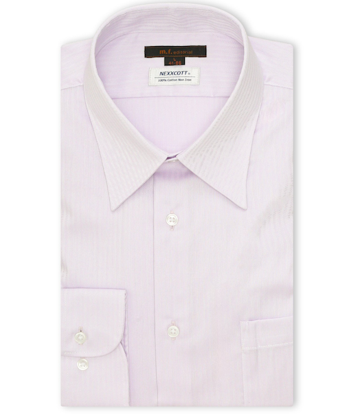 綿100% ノンアイロン NEWスタンダードフィット レギュラーカラー長袖シャツ