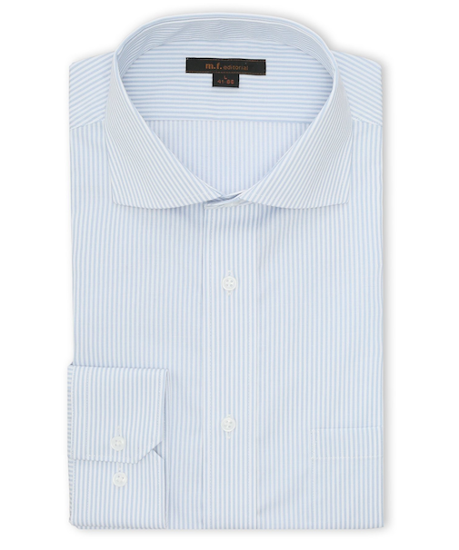 ノンアイロン NEWスタンダードフィット カッタウェイ長袖シャツ