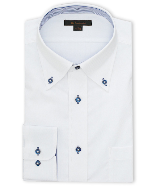 ノンアイロン NEWスタンダードフィット ボタンダウン長袖シャツ