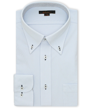 ノンアイロンストレッチ NEWスタンダードフィット ボタンダウン長袖ニットシャツ