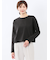 クロップド クルーネック長袖Ｔシャツ