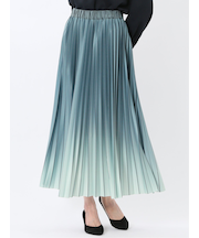 グラデーションプリーツ ロングスカート