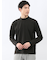 リンクスジャガード モックネック長袖Tシャツ