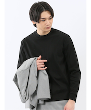 【DRESS T-SHIRT】シルケットスムス スロープネック 長袖Tシャツ