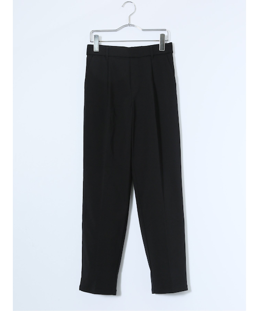 スラリッチ ワンタック テーパードパンツ