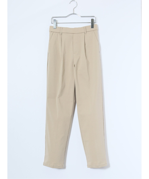 スラリッチ ワンタック テーパードパンツ