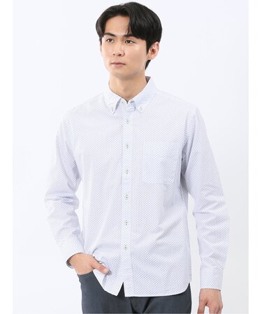 パネライ/PANERAI 綿プリント ボタンダウン長袖シャツ