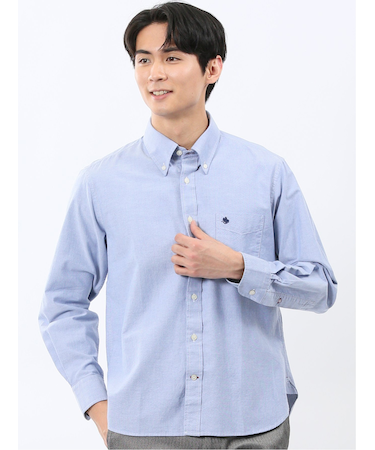 ポロ・ビーシーエス/POLO BCS 綿オックス ボタンダウン長袖シャツ
