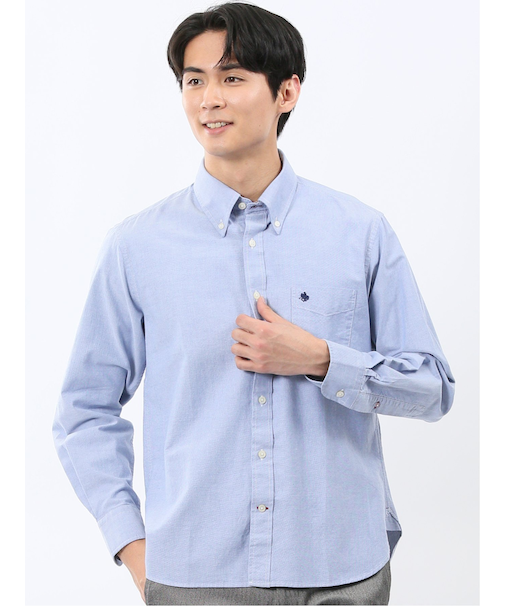 ポロ・ビーシーエス/POLO BCS 綿オックス ボタンダウン長袖シャツ