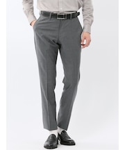 ストレッチウォッシャブル ウール混 スリムフィット ノータックスラックス(セットアップ可能)