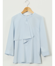 ラッフルフリル 7分袖 プルオーバー ブラウス