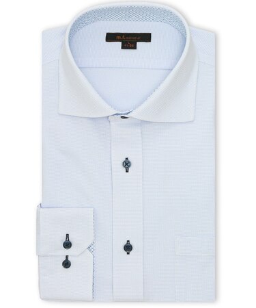 ノンアイロンストレッチ NEWスタンダードフィット カッタウェイ長袖ニットシャツ