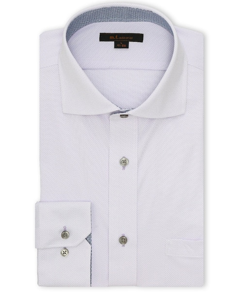 ノンアイロンストレッチ NEWスタンダードフィット カッタウェイ長袖ニットシャツ