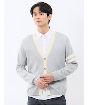 ウォッシャブル Vネック ニットカーディガン