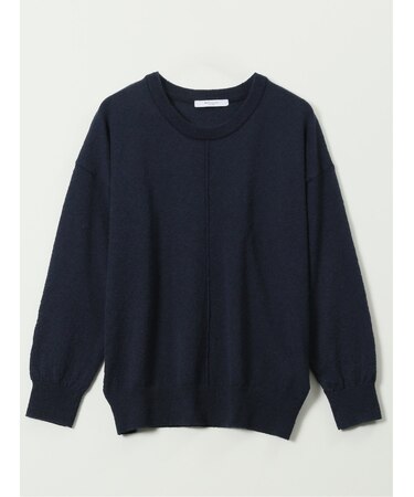 ハンドウォッシャブル センターハギ クルーネック ニット プルオーバー