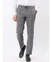 ウォッシャブル メッシュプリント ノータック パンツ(セットアップ可能)