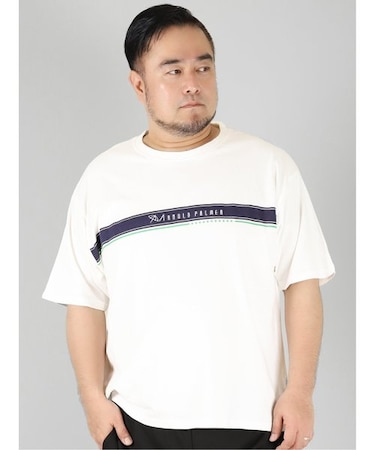 【大きいサイズ】アーノルドパーマー/Arnold Palmer 胸ライン クルーネック半袖Ｔシャツ